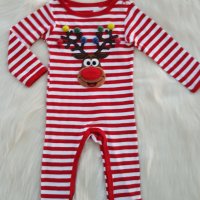 Коледен костюм 6-9 месеца, снимка 12 - Бебешки гащеризони - 42815738