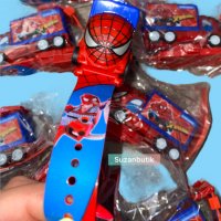 Детски Часовник кола Spider man с прожектор - спайдър мен , снимка 9 - Други - 38172703