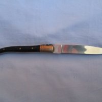 SPERBER Cr-STAHL несгъваемо ножче с чирени от рог и месингов обков., снимка 3 - Ножове - 44215069
