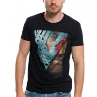 Нова мъжка тениска с дигитален печат на сериала Викинги, снимка 3 - Тениски - 28361669