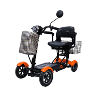 Инвалидна сгъваема четириколка MaxMotors 750W - orange, снимка 2 - Инвалидни колички - 44640859