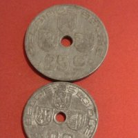 Две монети 10 сантима 1945г. / 25 сантима 1942г. Белгия за КОЛЕКЦИОНЕРИ 34855, снимка 1 - Нумизматика и бонистика - 44323679
