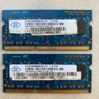 Рам памети за лаптоп NANYA 2х2GB 4GB DDR3, снимка 1 - RAM памет - 30036778