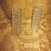 две вази от дебело стъкло, снимка 2 - Вази - 42408473
