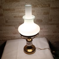 Стара нощна лампа - СССР - месинг и стъкло - №47, снимка 7 - Антикварни и старинни предмети - 44254954