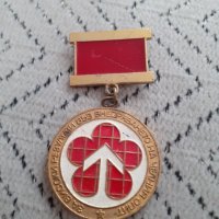 Стар медал,знак За високи резултати при внедряването на челния опит, снимка 2 - Други ценни предмети - 31603658