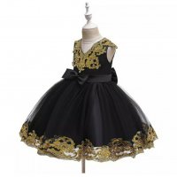 Черна Детска рокля , снимка 2 - Детски рокли и поли - 29412516