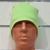 Нова зимна шапка в неонов зелен цвят, снимка 6 - Шапки - 32046534
