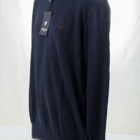 Памучна мъжка блуза в тъмносиньо марка Denim Culture, снимка 3 - Блузи - 30989973