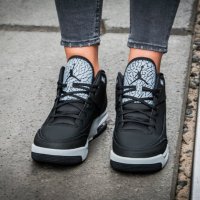 оригинални маратонки  Nike Jordan Flight Origin 3 BG 'Black Silver' номер 38,5-39, снимка 5 - Маратонки - 38517684