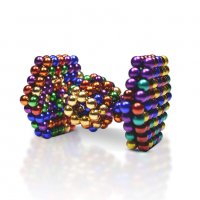 216 Магнитни Топчета (сфери) цветни 5 мм, в метална кутия, снимка 7 - Джаги - 31431309