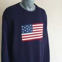 POLO Ralph Lauren Made in USA Cotton Knit Мens Size M/LОРИГИНАЛ! Мъжка Блуза Пуловер!, снимка 3 - Пуловери - 42640363