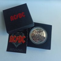 Страхотна Сребърна Монета AC-DC Ограничен Тираж, снимка 1 - Нумизматика и бонистика - 34544729