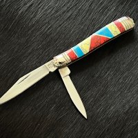 Висококачествен компактен колекционерски джобен сгъваем нож Stoneworx Peanut.(RR911), снимка 2 - Ножове - 42924947