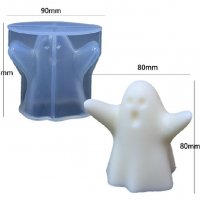 Призрак дух духче дявол Хелоуин Halloween силиконов молд форма шоколад фондан гипс свещ сапун смола , снимка 3 - Форми - 37100595