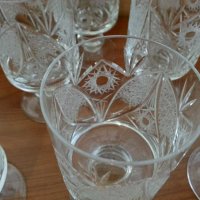 Кристални чаши , снимка 4 - Антикварни и старинни предмети - 29704625