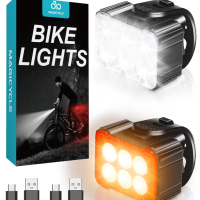 Велосипедни светлини Coicer за нощно каране, акумулаторни, супер ярки, снимка 1 - Аксесоари за велосипеди - 44651960