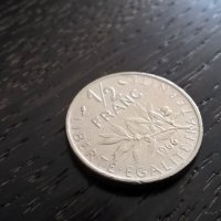 Монета - Франция - 1/2 (половин) франк | 1966г., снимка 1 - Нумизматика и бонистика - 29336589