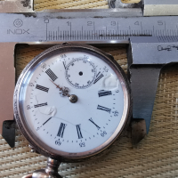 Старинен сребърен часовник, снимка 7 - Антикварни и старинни предмети - 36489001
