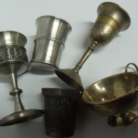 № 6968 лот - 5 броя стари метални чашки - различни видове , снимка 8 - Други ценни предмети - 40594309