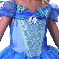 Детска рокля на Пепеляшка с аксесоар за косата в луксозна подаръчна кутия, снимка 4 - Детски рокли и поли - 31924247