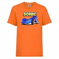 Детска Тениска Соник Sonic The Hedgehog Sonic Car Изненада,Подарък,Игра,Колата на соник, Sonic, снимка 6 - Детски тениски и потници - 37209678