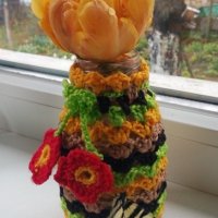 Красиви ръчно плетени вази, снимка 4 - Вази - 32188846
