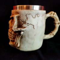 Чаши и халби в метъл / готик стил с черепи, дракони или вълци, снимка 5 - Чаши - 44313796