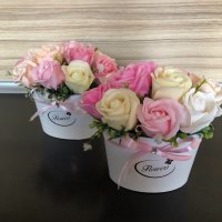 Букет с ароматни сапунени рози, снимка 9 - Декорация за дома - 32962692