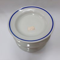 5 бр. Ретро порцеланови чинии за супа със синя ивица, неизползвани(5.2), снимка 9 - Други стоки за дома - 39649745