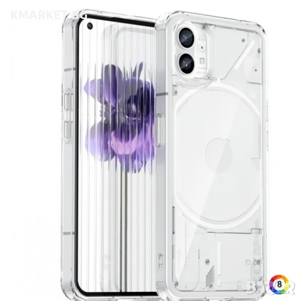 Nothing phone (1) Силиконов Калъф Transparent TPU и Протектор, снимка 1