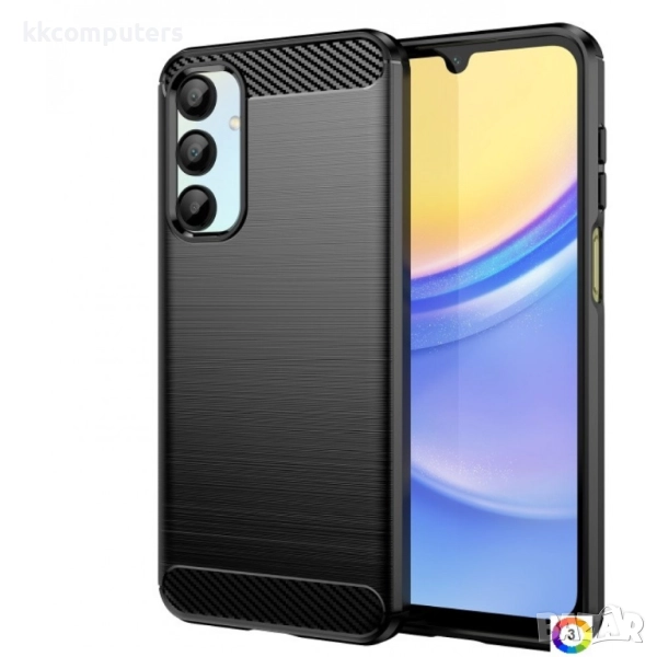 Samsung Galaxy A16 5G / A16 4G Удароустойчив Carbon Fiber Калъф и Протектор, снимка 1
