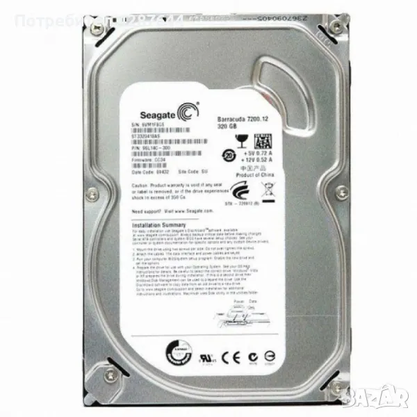 Хард диск 3.5" Seagate Barracuda 320 GB , снимка 1