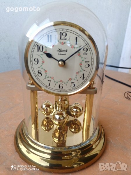 Кварцов Стар кварцов механичен винтидж ретро арт немски часовник, снимка 1