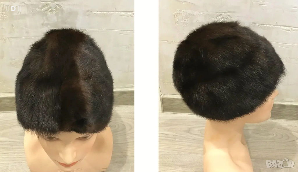 НОРКА естествен косъм дамска шапка, снимка 1