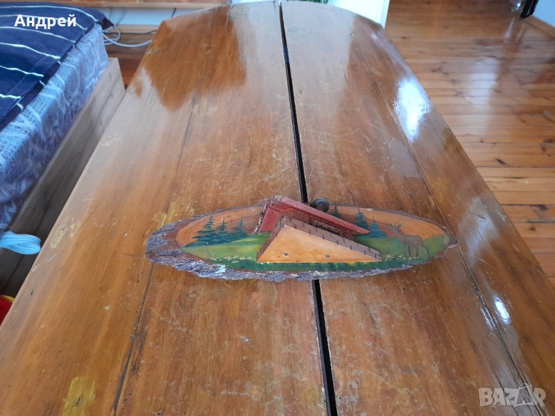 Стара дървена декорация, снимка 1