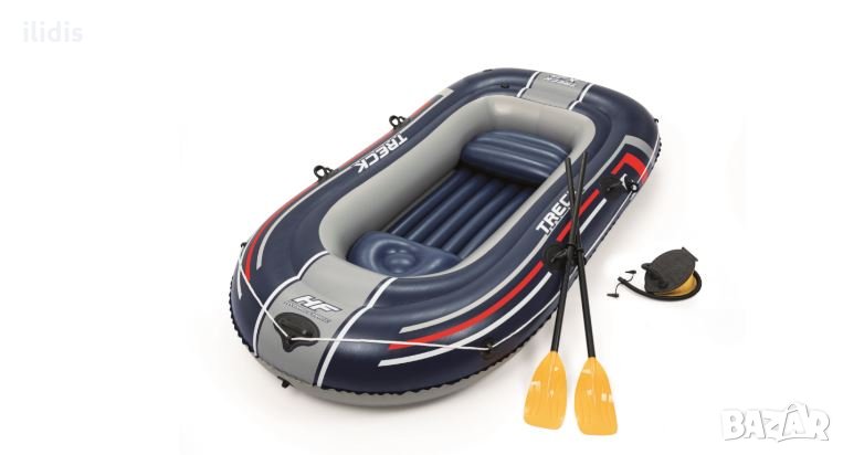 Надуваема лодка 61068 BESTWAY  255 cm x 127 см  до 225кгс гребла и помпа , снимка 1