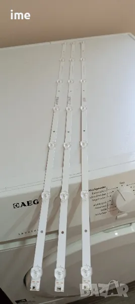 Подсветка 3бр LED Backlight DLED39. 5DX 3X7. Свалена от Телевизор DYON Enter40pro-x., снимка 1