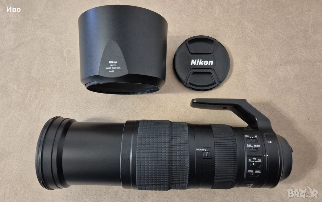 Обектив Nikon Nikkor AF-S 200-500mm f/5.6E ED VR, снимка 1
