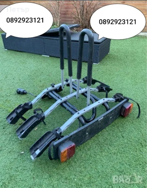 Thule Стойка за теглич на автомобил за велосипеди 3 броя, снимка 1