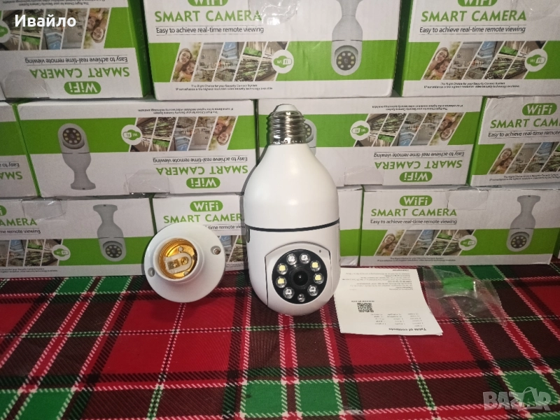Ново!!! WiFi Камера тип крушка , снимка 1
