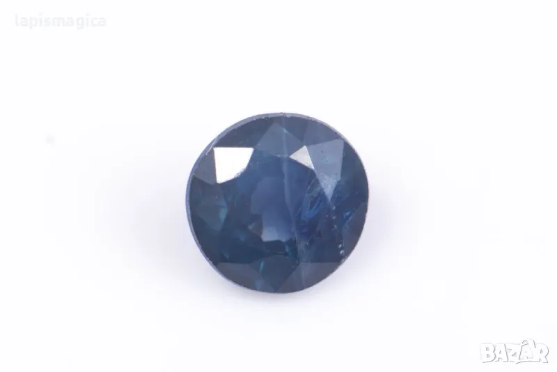 Син сапфир 0.31ct 3.5mm нагряван кръгла шлифовка #7, снимка 1