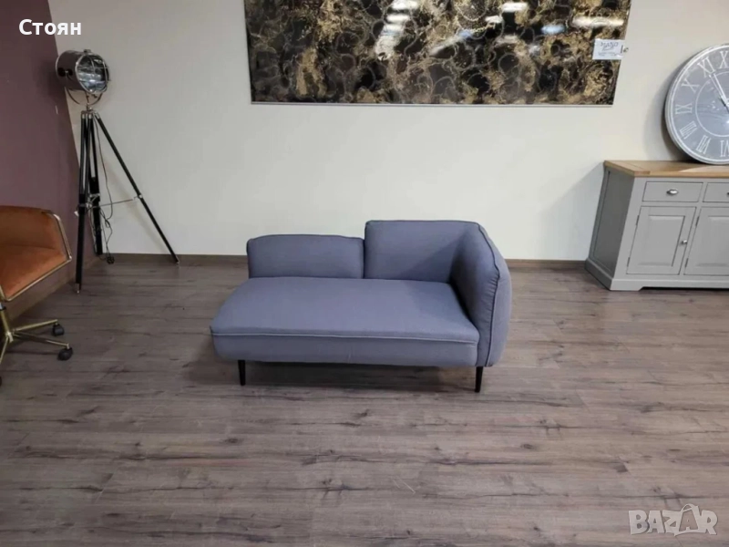 Сив диван от плат двойка, снимка 1