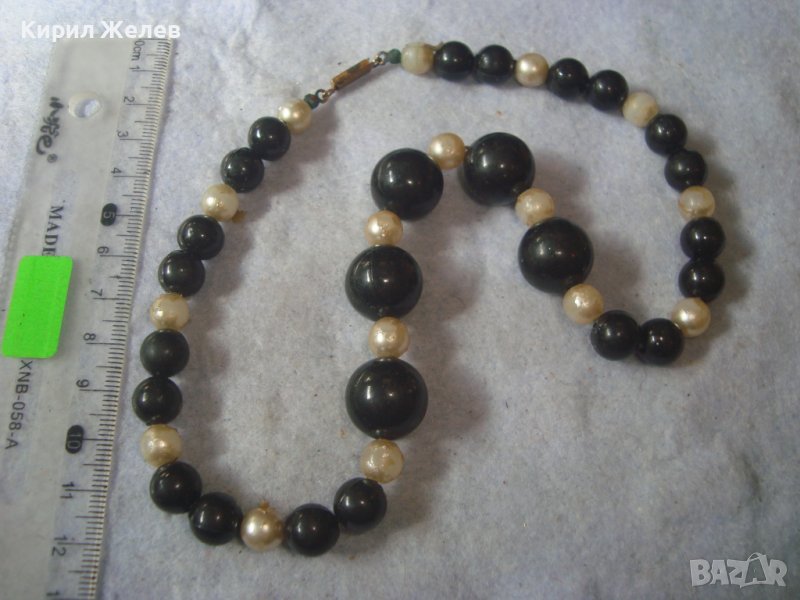 СТАР ПЕРЛЕН ТИП РЕТРО ВИНТИДЖ ГЕРДАН КОЛИЕ НАКИТ 31350, снимка 1