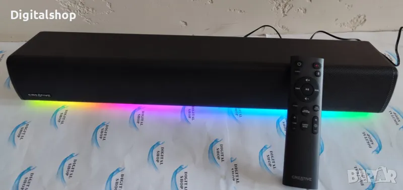 Creative Sound Blaster GS5 Технология SuperWide™ 60W, Черен, RGB, снимка 1