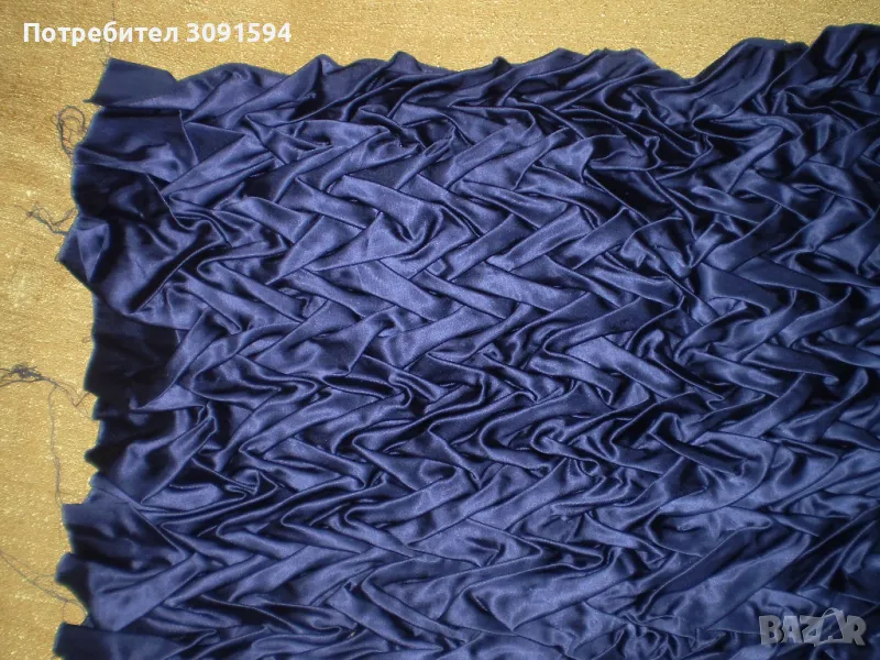 19 век 2 броя Ръчно изработен мотив от копринен сатен за рокля, за възглавница, снимка 1