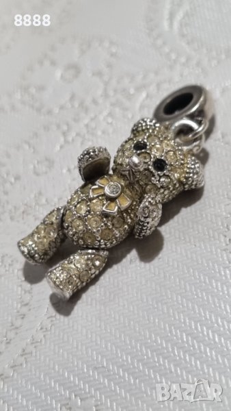 Колекционерско сребърно мече талисман , снимка 1