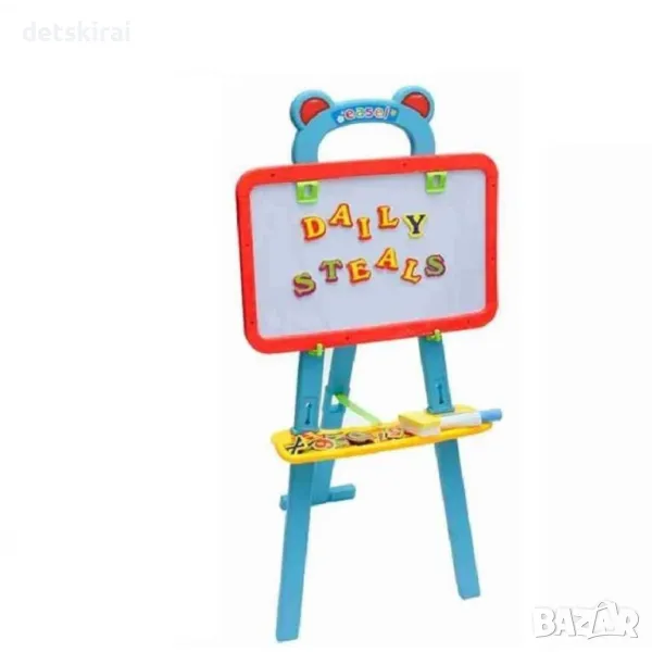 Статив с бяла и черна дъска, снимка 1