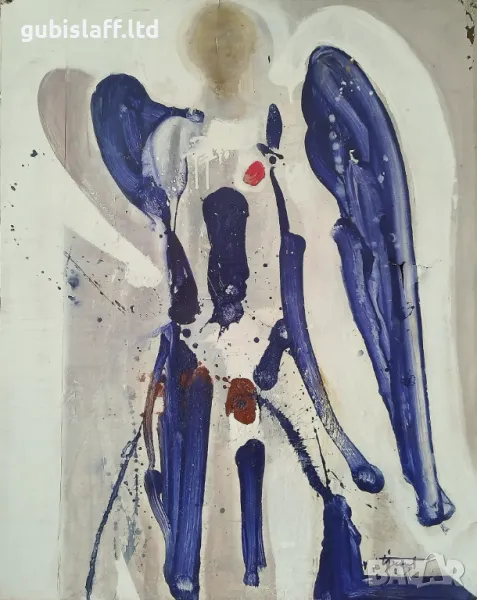 Картина, "Ангел", худ. проф. Светозар Бенчев, 2008 г., снимка 1