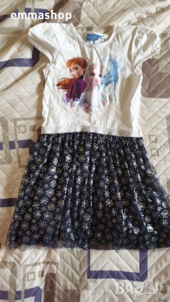 Елегантна рокля за момиче Елза и Анна, размер 122-128, 7-8 години. , снимка 1